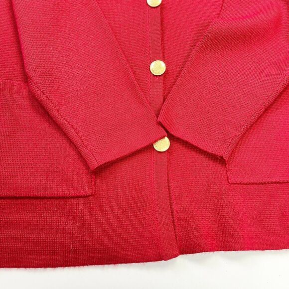 VTG Papillon Collection Cardigan Sweater Womens Large Minimalist Old Money Retro - Picture 8 of 12